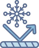 Snow Proof Monochrome Line Graphic Design vector