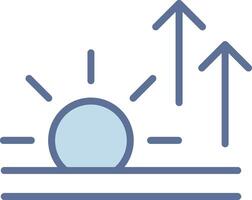 Sunrise Futuristic App Badge Design vector
