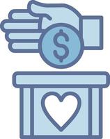 Donate Web-Based Design Element Style vector