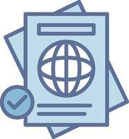 Passport Creative Sketch Element Style vector