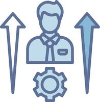 Personal Development Crisp Outline Artwork Layout vector