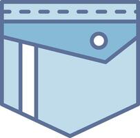 Pocket Muted Tone Element Design vector