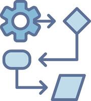Programming process Gradient Color Form Shape vector