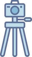 Camera Stand Bright Tone Visual Symbol vector