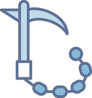 Chain Sickle Clean Frame Object Illustration vector