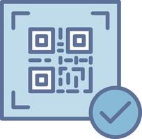 QR Code Pastel Color Graphic Element vector