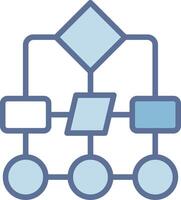 Hierarchical structure Modern Interface Badge Design vector