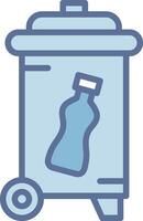 Recycle Bin Compact Web Symbol Graphic vector