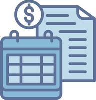Invoice Dark Mode Symbol Shape vector