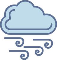 Windy Monotone Sketch Design Element vector