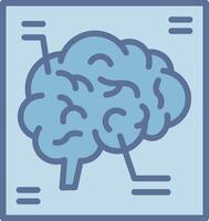 Brain X Ray Gradient Style Element Layout vector