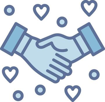 Handshake Smooth App Visual Style vector