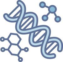 Dna structure Shadowed Flat Design Element vector