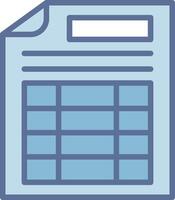 Spreadsheet Clean Sketch Form Layout vector
