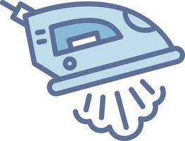 Steam Iron Clean Frame Object Illustration vector
