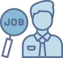 Job Seeking App-Based UI Graphic vector