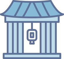Kaminarimon Gate Modern Interface Badge Design vector