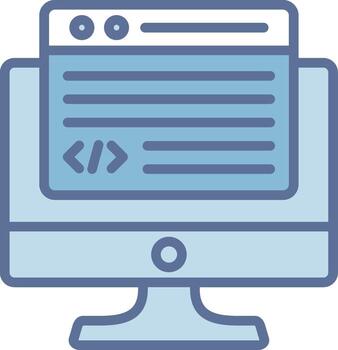 Programming Tech Styled Form Layout vector
