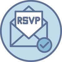 Rsvp Flat UI Form Design vector