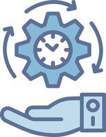 Time Management Simplified Design Piece Artwork vector