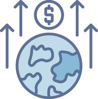 Growth Cool Tone Form Structure vector