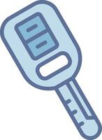 Car Key High Contrast Badge Design vector