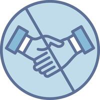 No handshake Responsive App Shape Design vector