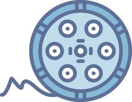 Film Reel Modern Color Symbol Shape vector