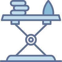 Iron Table Interactive Symbol Layout vector