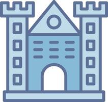 Bratislava Castle Thin Line Element Structure vector