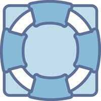 Lifebuoy Modern Interface Badge Design vector