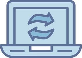 Synchronize Smooth UI Symbol Structure vector