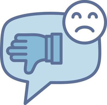 Negative Comment Wireframe App Design Element vector