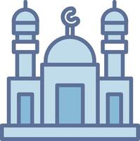 Taza Pir Mosque Clean Frame Object Illustration vector