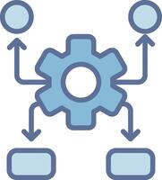 Settings Responsive App Shape Design vector