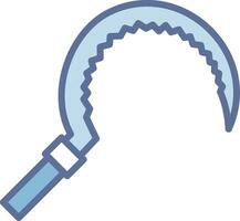 Sickle Solid Fill Symbol Style vector