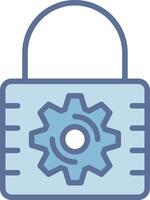 Lockout Dark Mode Symbol Shape vector