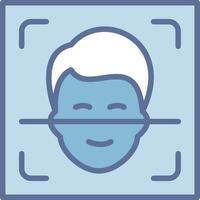Face Scan Subtle UI Graphic Form vector
