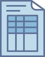 Data Thin Line Element Structure vector