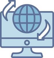 Remote Access Business App Graphic Icon vector