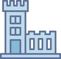 Belem Tower Pixel Style Badge Layout vector