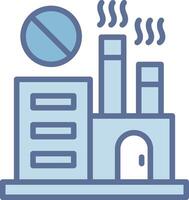 No Fossil Fuels Stylized Flat Drawing Piece vector