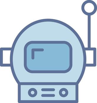 Astronaut Helmet Smooth App Visual Style vector