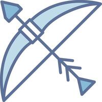 Bow And Arrow User-Friendly Drawing Interface vector