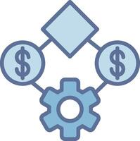 Business Color Block Badge Symbol vector