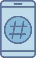 Hashtag Minimal Graphic Visual Layout vector