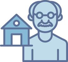 Hospice Shadowed Flat Design Element vector