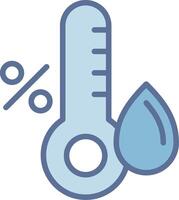 Humidity Shadowed Flat Design Element vector