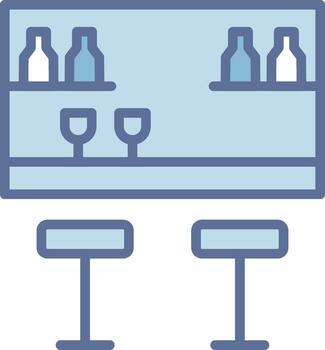 Bar Outlined Frame Object Design vector