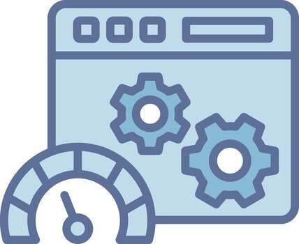 web página velocidad prueba pastel color gráfico elemento vector